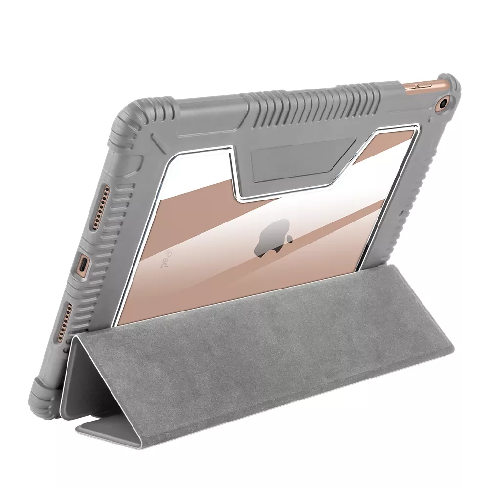 Foldable Flip Leather Case Armor Bumper Shockproof Case for iPad 